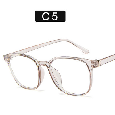 Retro mėlyni šviesūs akiniai vyrams Moterų mada Kompiuterio akinių rėmelis Mėlynas šviesą blokuojantis skaidrus rožinis plastikinis rėmelis