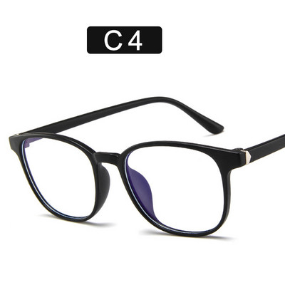 Retro mėlyni šviesūs akiniai vyrams Moterų mada Kompiuterio akinių rėmelis Mėlynas šviesą blokuojantis skaidrus rožinis plastikinis rėmelis