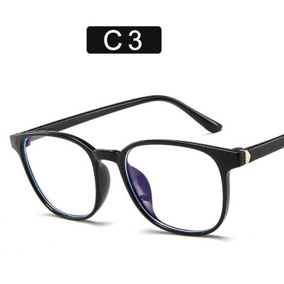 Retro mėlyni šviesūs akiniai vyrams Moterų mada Kompiuterio akinių rėmelis Mėlynas šviesą blokuojantis skaidrus rožinis plastikinis rėmelis