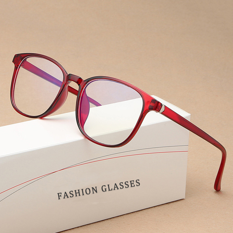 Retro mėlyni šviesūs akiniai vyrams Moterų mada Kompiuterio akinių rėmelis Mėlynas šviesą blokuojantis skaidrus rožinis plastikinis rėmelis