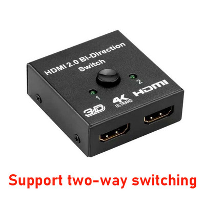 koncentratorius hdmi iki 2x hdmi 1 in 2 išvesties prijungimo stotis HD vaizdo signalo išvestis Adapteris kompiuteriui biuro nešiojamam kompiuteriui Projektorius TV Macbook