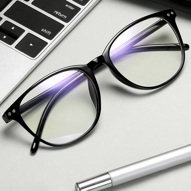 Mėlynos šviesos trumparegystės akiniai Trumparegystės akiniai Mėlyną šviesą blokuojantys akiniai studentams, žaidžiantiems žaidimus