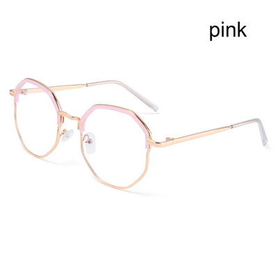 Vintage Anti Blue Light Γυαλιά Μόδας Απλά Γυαλιά Γραφείου Μεταλλικοί Σκελετοί Οπτικός Καθρέφτης Γυναικεία Ανδρικά Διαφανή Γυαλιά Οράσεως