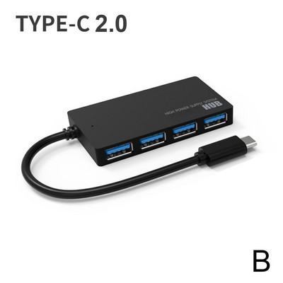 USB šakotuvas 3.0 kelių USB skirstytuvas 4 USB prievadas 3.0 2.0 skirtas Lenovo Macbook Pro kompiuterio šakotuvas USB 3 0 plėstuvas USB maitinimo adapteris