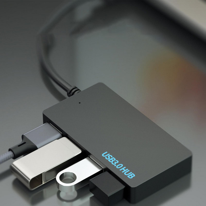 USB šakotuvas 3.0 kelių USB skirstytuvas 4 USB prievadas 3.0 2.0 skirtas Lenovo Macbook Pro kompiuterio šakotuvas USB 3 0 plėstuvas USB maitinimo adapteris