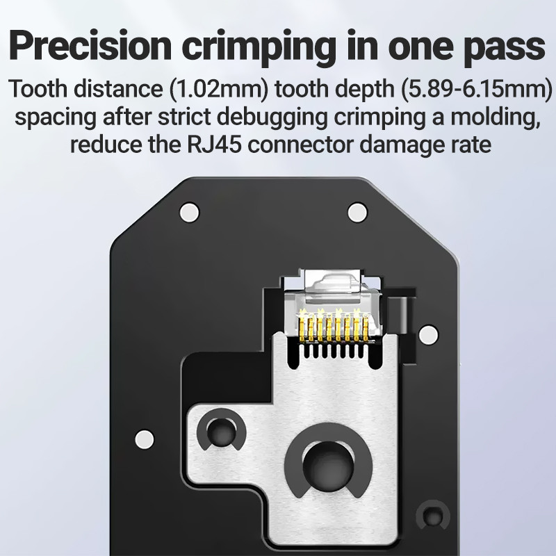 Hoolnx RJ45 pressimistööriist RJ11 Crimp Ethernet LAN-kaabli krimpsulõikuri eemaldaja tang 8P RJ45 6P RJ12 RJ11 moodulpistiku jaoks