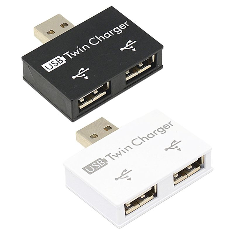 USB 2.0 šakotuvas USB šakotuvas 2.0 dvigubas USB skirstytuvas USB kištukas iki 2 prievadų USB lizdas Tinka nešiojamojo kompiuterio priedams