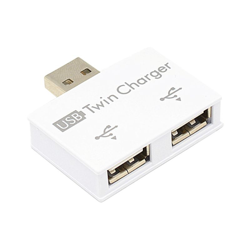 USB 2.0 šakotuvas USB šakotuvas 2.0 dvigubas USB skirstytuvas USB kištukas iki 2 prievadų USB lizdas Tinka nešiojamojo kompiuterio priedams