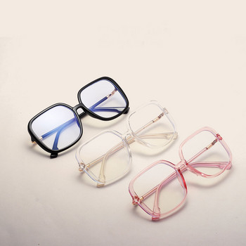 μπλε φως σκελετός γυαλιά γυαλιά υπολογιστή γυαλιά γυαλιά υπολογιστή Μεγάλο τετράγωνο διάφανο γυναικείο πλαίσιο γυαλιών οράσεως 2019 Οπτικοί σκελετοί