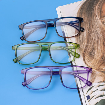 1 τεμ. Νέα γυαλιά αντι-μπλε φωτός Γυναικεία Ανδρικά Vintage τετράγωνα μεγάλος σκελετός Προστασία ματιών Ultra Light Jelly Color γυαλιά υπολογιστή