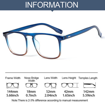 1 τεμ. Νέα γυαλιά αντι-μπλε φωτός Γυναικεία Ανδρικά Vintage τετράγωνα μεγάλος σκελετός Προστασία ματιών Ultra Light Jelly Color γυαλιά υπολογιστή