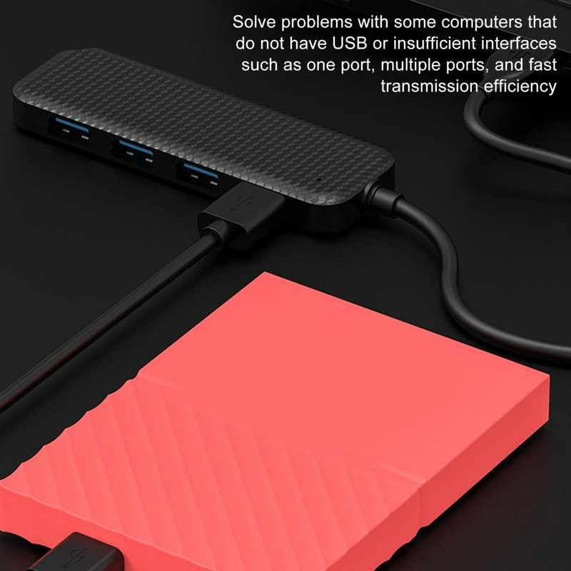 Plug Play Docking Station Σταθμός σύνδεσης για φορητό υπολογιστή Μεταφορά δεδομένων υψηλής ταχύτητας Usb3.0 Hub 4-in-1 Multifunctional for Laptop