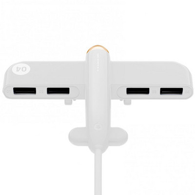 Aircraft Shape USB 2.0 Expander 4-Port Data Hub Splitter για φορητό υπολογιστή υπολογιστή
