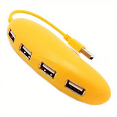 RUNBERRY USB 2.0 čvorište s 4 priključka, prijenosni razdjelnik Kreativni ekspander, simpatičan i zabavan dizajn u obliku mango paprike podržava PC Mac prijenosna računala