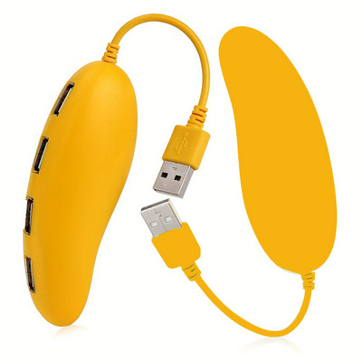 RUNBERRY USB 2.0 čvorište s 4 priključka, prijenosni razdjelnik Kreativni ekspander, simpatičan i zabavan dizajn u obliku mango paprike podržava PC Mac prijenosna računala