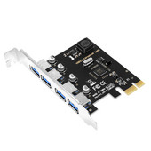 4 prievadų USB 3.0 PCI-E išplėtimo plokštė PCI Express PCIe USB 3.0 HUB adapteris 4 prievadų USB3.0 valdiklis USB 3 0 PCI ir PCIe Express 1X