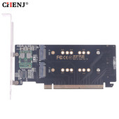 PCI Express 3.0 x16 to 4Port M.2 NVME SSD Adapter Raid Card VROC Riser Card Support 2230 2242 2260 2280 M.2 NVME AHCI SSD για υπολογιστή