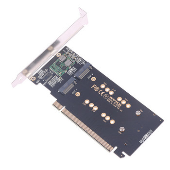 PCI Express 3.0 x16 към 4Port M.2 NVME SSD адаптер Raid карта VROC Riser Card Support 2230 2242 2260 2280 M.2 NVME AHCI SSD за PC
