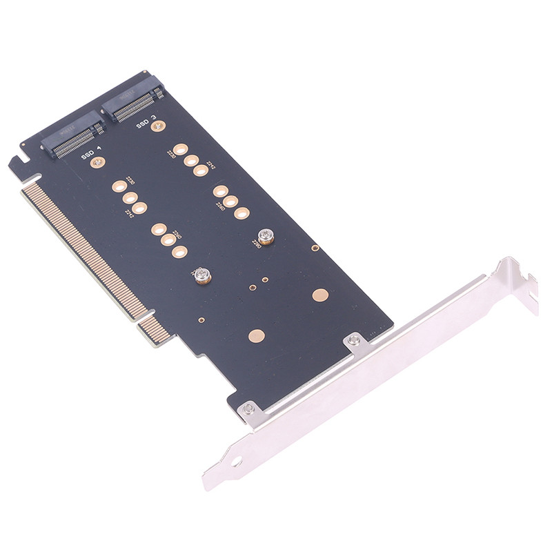 PCI Express 3.0 x16 to 4Port M.2 NVME SSD Adapter Raid Card VROC Riser Card Support 2230 2242 2260 2280 M.2 NVME AHCI SSD για υπολογιστή