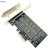 PCI Express PCIE į M2 adapteris NVME SATA M.2 SSD PCIE adapteris NVME/SATA M2 PCI E adapteris SSD M2 į SATA PCI-E kortelę M raktas + B raktas