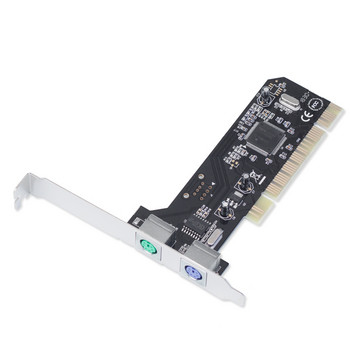 2 θύρες Ps2 κάρτα Pci 2 USB 2.0 για υπολογιστή για υπολογιστή Κάρτα προσαρμογέα πληκτρολογίου ποντικιού Combo