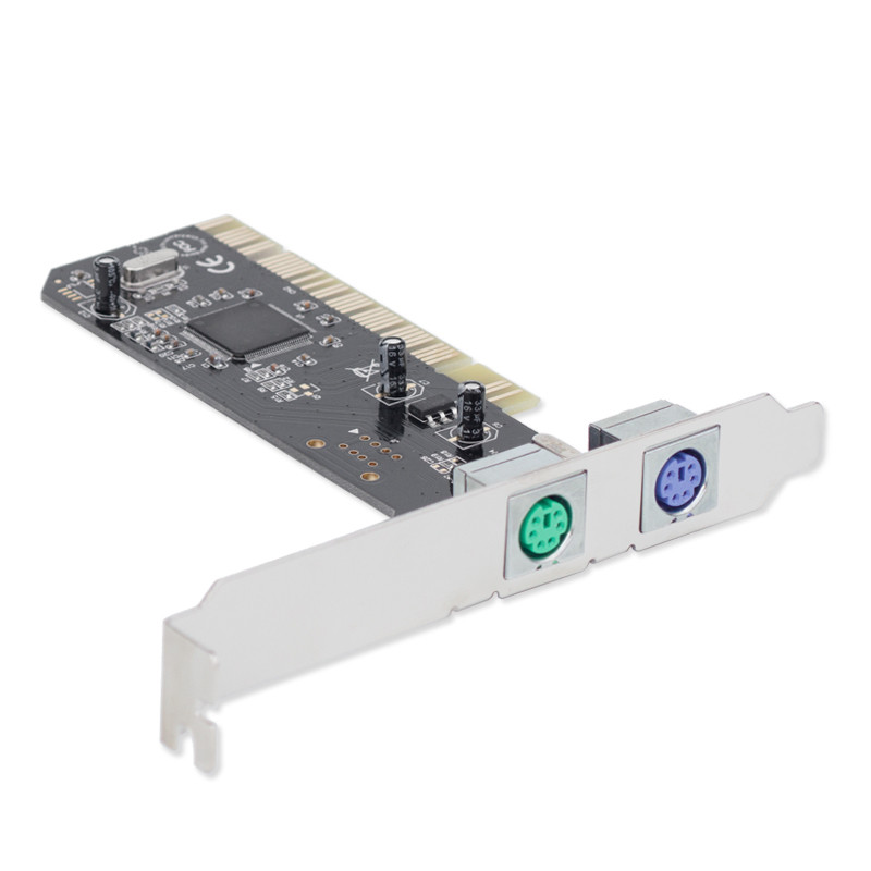 2 prievadai Ps2 Pci kortelė 2 USB 2.0, skirtas kompiuteriui, kompiuterio klaviatūros pelės kombinuotas adapterio kortelė