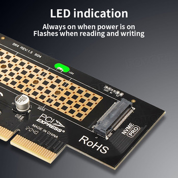 Προσαρμογέας M.2 NVMe SSD NGFF σε PCIE X4 M Κάρτα διασύνδεσης κλειδιού Υποστήριξη PCI-e PCI Express 3.0 x4 2230-2280 Μέγεθος m.2 m2 προσαρμογέας pcie