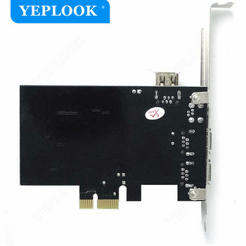 PCIe 4 порта (3x 6Pin+1x 4Pin) Firewire 800 IEEE 1394 адаптерна карта с висока скорост 800mbps Безплатен 6Pin към 4Pin кабел за DV видео, аудио