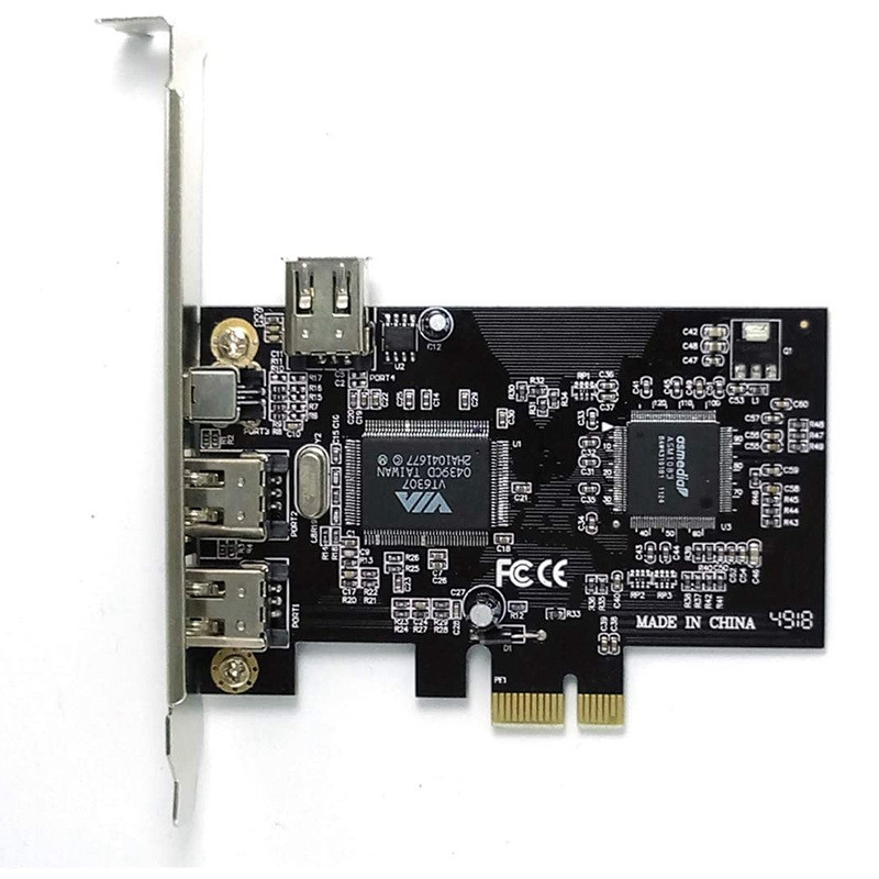 PCIe 4 priključka (3x 6Pin+1x 4Pin) Firewire 800 IEEE 1394 Adapterska kartica velike brzine 800 Mbps besplatni 6Pin na 4Pin kabel za DV video, audio