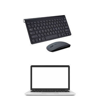 Hot Slim φορητό μίνι ασύρματο πληκτρολόγιο συμβατό με Bluetooth πληκτρολόγιο 24 Ghz και ποντίκι για tablet