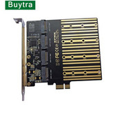 Προσαρμογέας PCIE To M2 PCI Express X1 3.0 4 Θύρες B Κλειδί M.2 Προσαρμογέας NGFF SATA SSD PCI-E M.2 Adapter Expansion Card Riser