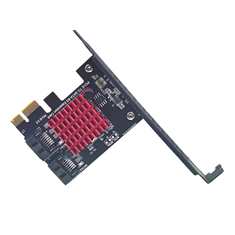 PCIe iki 2 prievadų SATA 3 III 3.0 6Gbps SSD adapteris PCI-e PCI Express x1 valdiklio plokštės išplėtimo plokštės palaikymas x4 x6 x8 x16 stovas