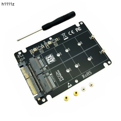 M.2 SSD към U.2 адаптер 2 в 1 M.2 NVMe SATA-Bus NGFF SSD към PCI-e U.2 SFF-8639 PCIe M2 адаптер конвертор за настолен компютър PC