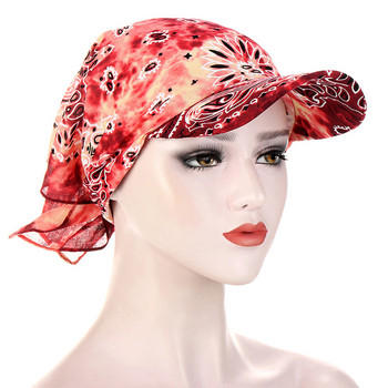 Μπαντάνα με στάμπα Γυναικείο καπέλο αντηλιακό τουρμπάνι Καλοκαιρινή μαντίλα για εξωτερικό χώρο Κασκόλ Κασκόλ Κασκόλ Γυναικείο κασκόλ με κουκούλα Νέο