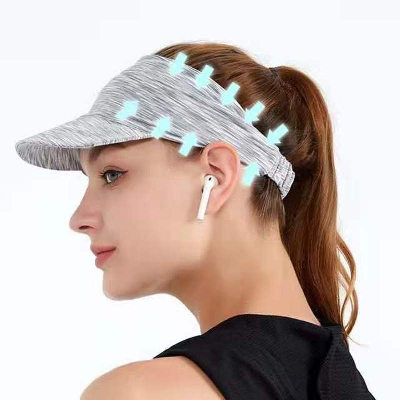 Skrybėlė nuo saulės Moteriški galvos apdangalai Vasaros Sportas Apsauga nuo saulės Tuščia viršutinė arklio uodegos kepurė vyrų bėgimo teniso beisbolo kepurė Moteriškos kepurės