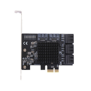 SATA PCI-E3.0 адаптер 4/5/6/7/8/10 порта PCI Express X4 X8 X16 към SATA 3.0 6Gbps скорост на интерфейса Разширителна карта Контролер ASM/VIA