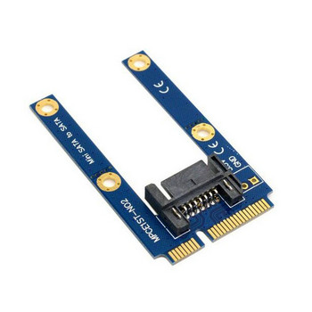 Mini pcie 50 mm mPCIE PCI-E mSATA SSD σε SATA 7pin HDD Μονάδα σκληρού δίσκου Προσαρμογέας PCBA προσαρμογέα MSATA Εργαλεία PCB δοκιμής