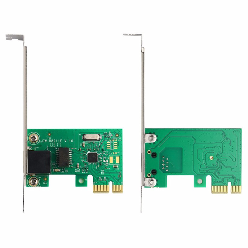 1000Mbps Gigabit Ethernet adapteris PCI-E tinklo plokštė PCI Express 10/100/1000M RJ-45 RJ45 LAN adapteris keitiklis tinklo adapteris