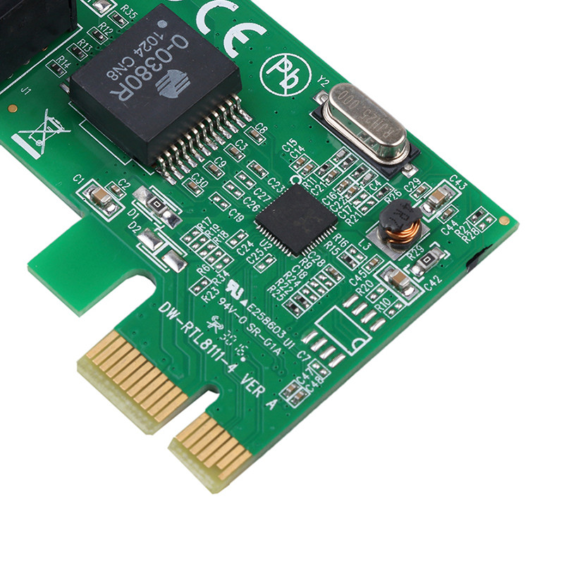 1000Mbps Gigabit Ethernet adapteris PCI-E tinklo plokštė PCI Express 10/100/1000M RJ-45 RJ45 LAN adapteris keitiklis tinklo adapteris