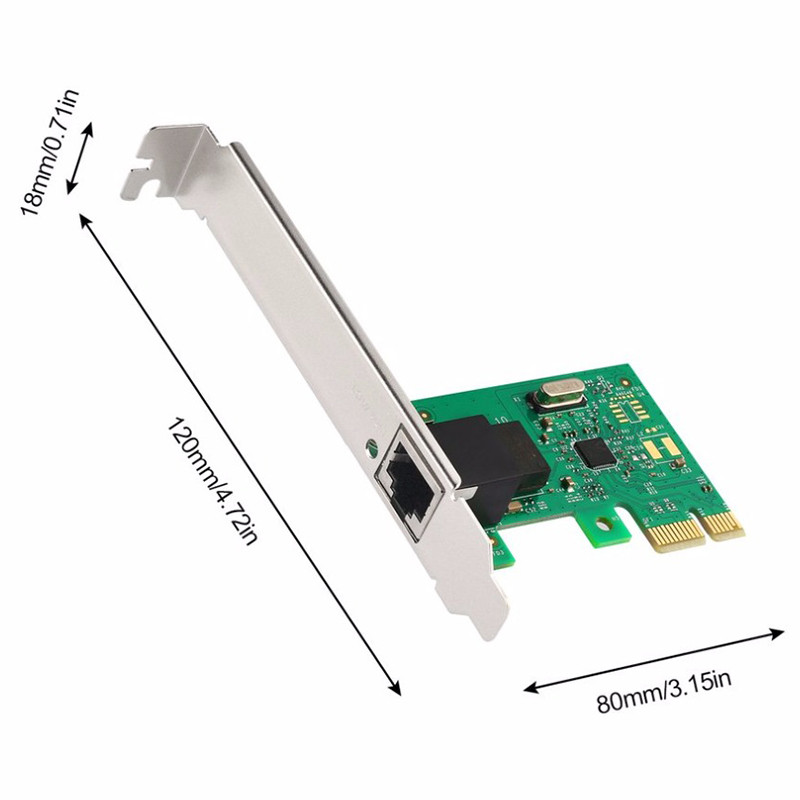 1000Mbps Gigabit Ethernet adapteris PCI-E tinklo plokštė PCI Express 10/100/1000M RJ-45 RJ45 LAN adapteris keitiklis tinklo adapteris