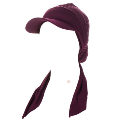 2023 m. nauja turbano kepurė moterims Chemo kepurės Minkšti tamprūs turbanai Musulmoniški hidžabai Nugaros kaklaraiščiai Užsegimo madingi momentiniai hidžabai