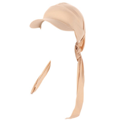 2023 m. nauja turbano kepurė moterims Chemo kepurės Minkšti tamprūs turbanai Musulmoniški hidžabai Nugaros kaklaraiščiai Užsegimo madingi momentiniai hidžabai