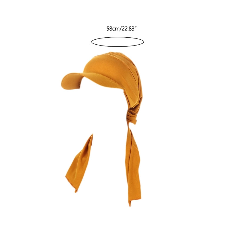 2023 m. nauja turbano kepurė moterims Chemo kepurės Minkšti tamprūs turbanai Musulmoniški hidžabai Nugaros kaklaraiščiai Užsegimo madingi momentiniai hidžabai
