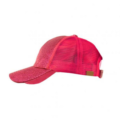 Madinga moterų nuo saulės blizgesio tinklelio reguliuojama arklio uodegos kepurė Medvilninė beisbolo kepurė Anti UV arklio uodegėlė kvėpuojanti beisbolo kepurė