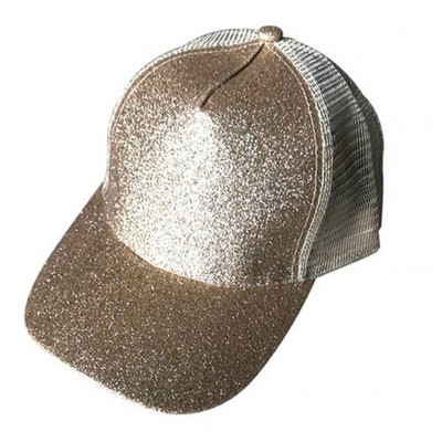 Madinga moterų nuo saulės blizgesio tinklelio reguliuojama arklio uodegos kepurė Medvilninė beisbolo kepurė Anti UV arklio uodegėlė kvėpuojanti beisbolo kepurė