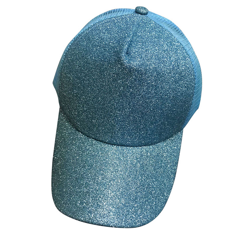 Madinga moterų nuo saulės blizgesio tinklelio reguliuojama arklio uodegos kepurė Medvilninė beisbolo kepurė Anti UV arklio uodegėlė kvėpuojanti beisbolo kepurė