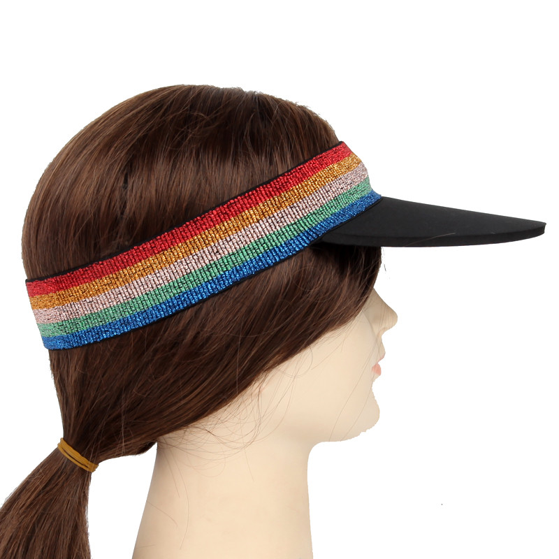 Nauji sportiniai skydeliai dviračių žygiams teniso kepuraitės Greitai džiūstančios madingos galvos juostos kepuraitės moterims