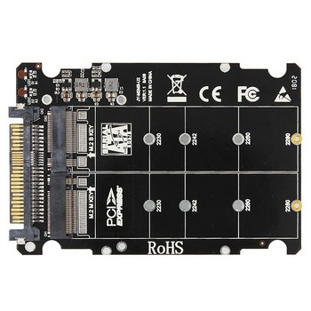 Μετατροπέας προσαρμογέα M.2 SSD σε U.2 2 σε 1 M.2 NVMe SATA-Bus NGFF SSD σε PCI-e U.2 SFF-8639 Μετατροπέας προσαρμογέα PCIe M2 για επιτραπέζιο υπολογιστή