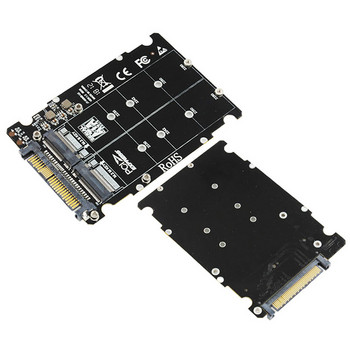 M.2 SSD към U.2 адаптер 2 в 1 M.2 NVMe SATA-Bus NGFF SSD към PCI-e U.2 SFF-8639 PCIe M2 адаптер конвертор за настолен компютър PC