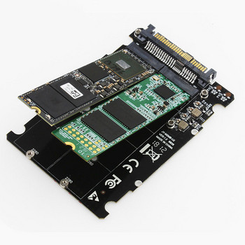 M.2 SSD към U.2 адаптер 2 в 1 M.2 NVMe SATA-Bus NGFF SSD към PCI-e U.2 SFF-8639 PCIe M2 адаптер конвертор за настолен компютър PC